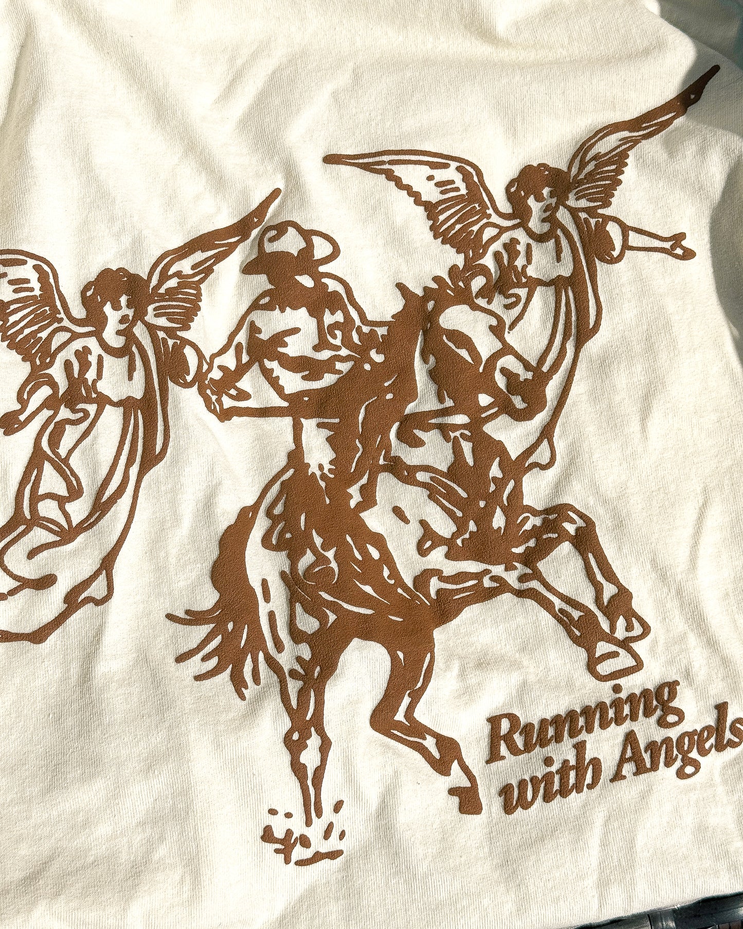 "RUNNING WITH ANGELS" Tee