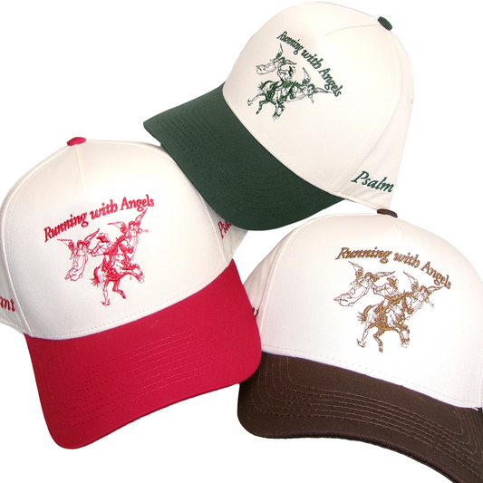 "RUNNING WITH ANGELS" Hat